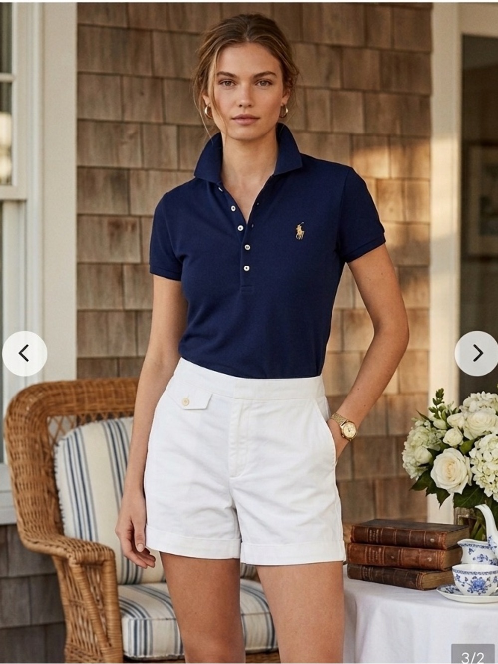 Ralph Lauren Petit Women's White Shorts